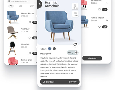 Furniture App Design - Online Shop