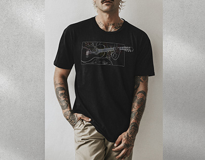 T-Shirt Design - "The Guitarist"
