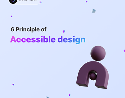 Accessible design principles (Social media post)