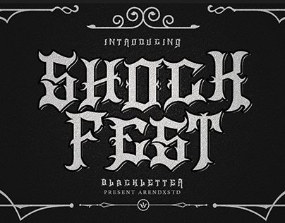 Shockfest - Blackletter font