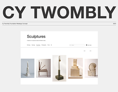 Cy Twombly Foundation | Website Redesign Concept
