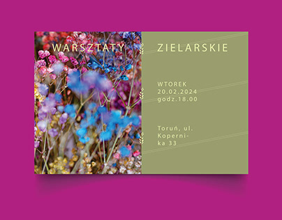Plakat Warsztaty Zielarskie