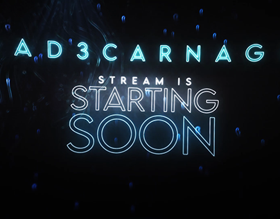 Nad3Carnag3's Starting Soon Animated Screen