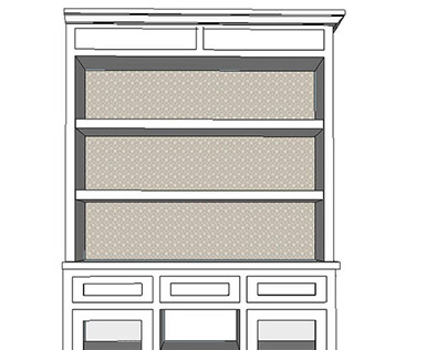 Millwork Shop Drawings for Custom Wooden Cabinet