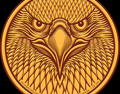 Bitcoin Eagle coin illustration