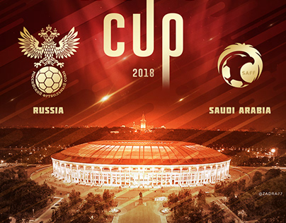 World Cup artwork - Russia x Saudi Arabia