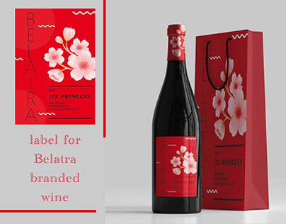 Label for Belatra branded wino