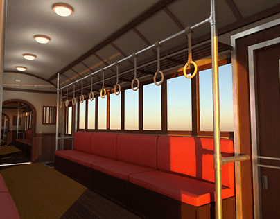 A 3D Recreation of the Train from "Spirited Away"