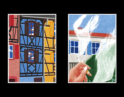 Project thumbnail - "Colmar" / "Fumer au jardin" - Affiche et projet perso