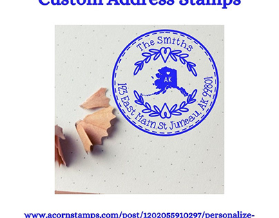 Perfect Custom Address Stamp | Acorn Stamps