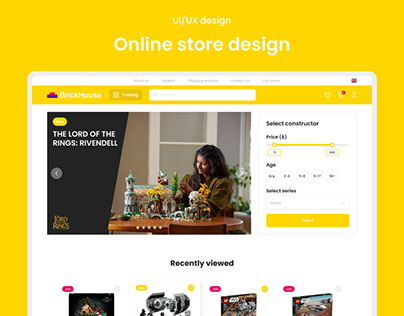 Brick House - Website UI/UX design