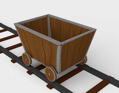 Quick Low-Poly Mine Cart