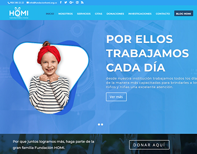 Diseño Web Fundación Homi