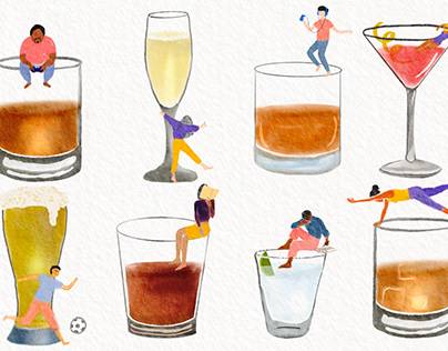 Element I Alcohol Illustration Series
