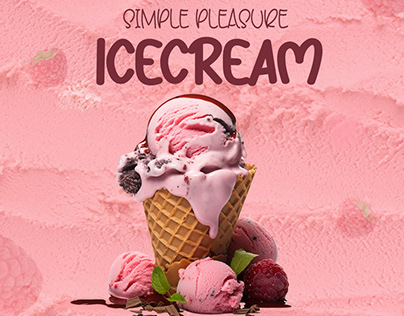 Social Media Post Design for Ice Cream