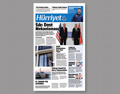 "Hürriyet" Newspaper Design / School Project