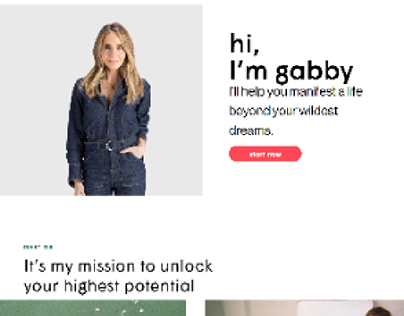 A Coaching Website made for Gabby