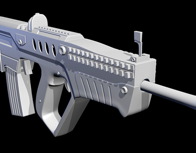 TAR-21 assault rifle. Created in 3DS Max.