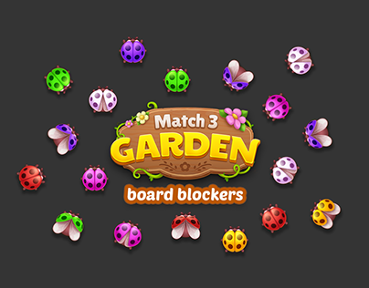 Match 3 Garden board blockers