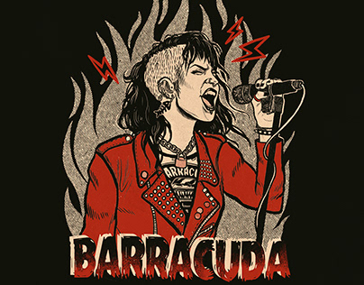 Barracuda - t-shirt illustration