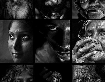 Faces of Rural India: Black & White Portraits