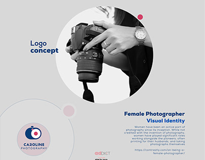 Female Photographer Logo concept