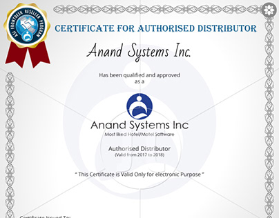 ASI - Certificate for Authorised Distributor