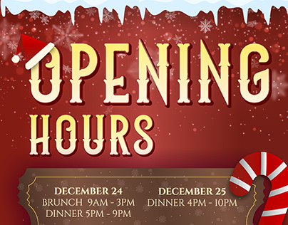 Flyer | Christmas Opening Hours