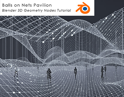 Balls on Nets Pavilion Blender3D Geometry Nodes