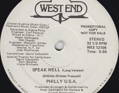 Philly U.S.A. – Speak Well (1977)