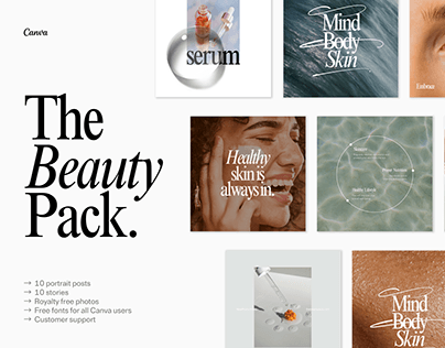 Project thumbnail - Cosmetology Media Kit | Canva Templates