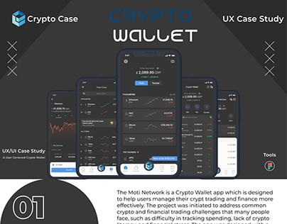 Project thumbnail - Cryptocurrency Wallet Mobile App UX Case Study