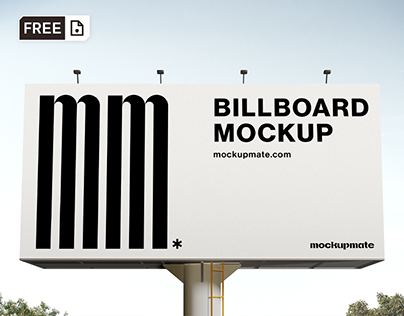 (FREE MOCKUP) Billboard Sign