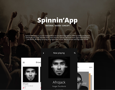 Spinnin App Design