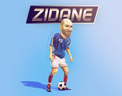 Zidane Caricature art