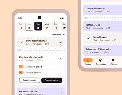Streamline Bakery's Operations | UX/UI mobile design