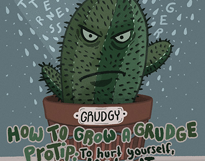 Illustration about the nature of grudges