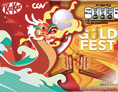 KitKat Vietnam x CGV Packaging - Gold Fest Edition