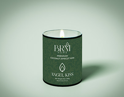 Candle Jar Label Design