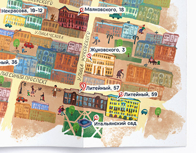 TOURIST MAP OF SAINT-PETERSBURG