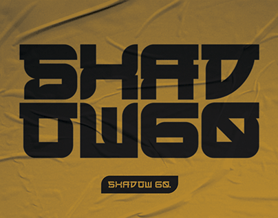 SHADOW 60. FREE TYPEFACE