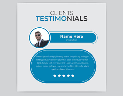 Minimal client valuable feedback design template.