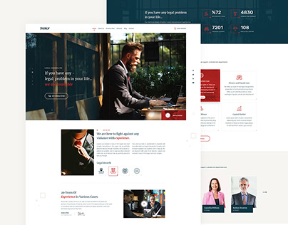 JUXLY - Lawyer PSD Template.