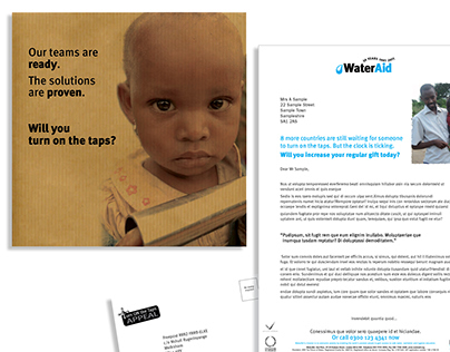 Water Aid 'Turn on the Taps' campaign