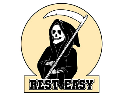 Rest Easy Mascot Illustration
