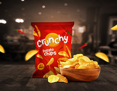 Crunchy Potato Chips Packaging Design