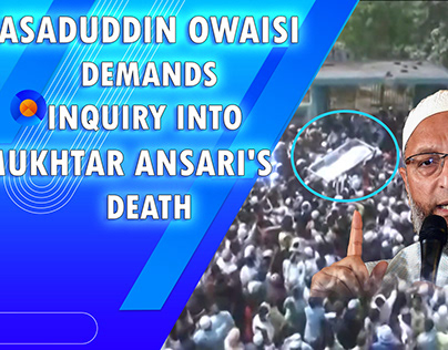 Mukhtar Ansari's Funeral Procession Draws