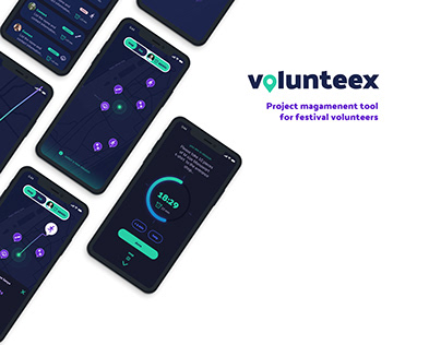 Volunteex UX/UI design
