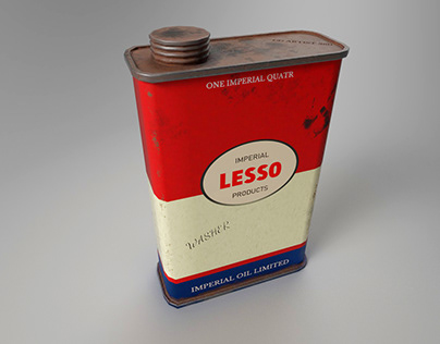 Project thumbnail - Lowpoly Oil Can Game Ready Model