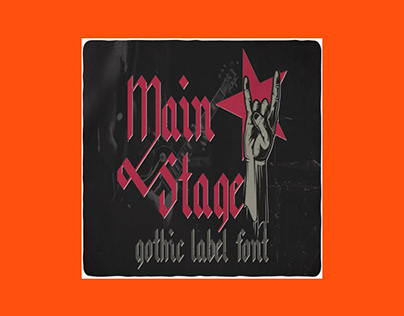 Main Stage Vintage Look Typeface